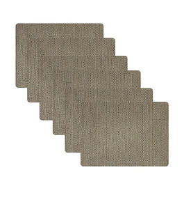 Set 6 Individuales Rectangular Minimal Tweed