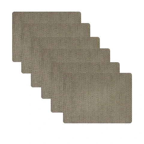 Set 6 Individuales Rectangular Minimal Tweed - Ediciones de Mesa 