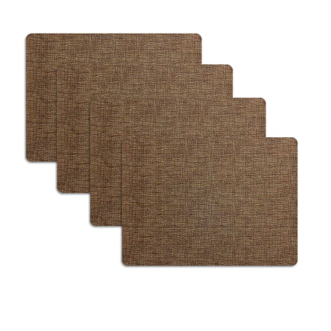 Set 4 Individuales Organik Moka Rectangular - Ediciones de Mesa 