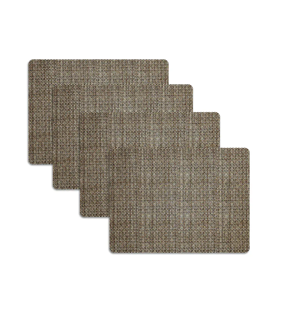 Set 4 Individuales Charcoal Rectangular