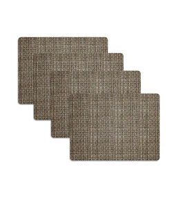 Set 4 Individuales Charcoal Rectangular