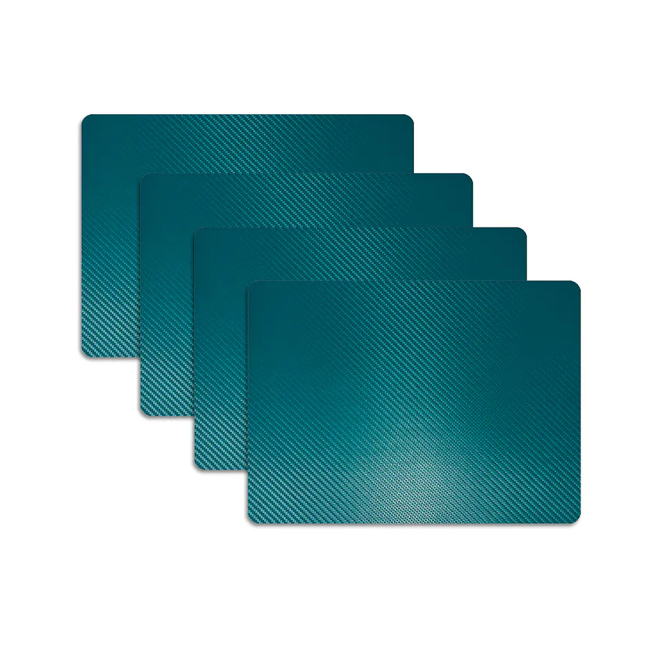 Set 4 Individuales Rectangular Petróleo Geometric - Ediciones de Mesa  1