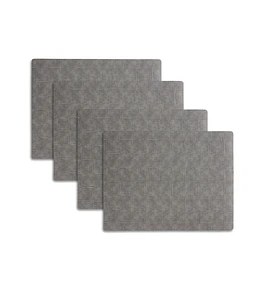 Set 4 Individuales Gris Smoke Woven