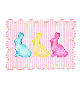 Set 4 Individuales Easter Bunny Kids