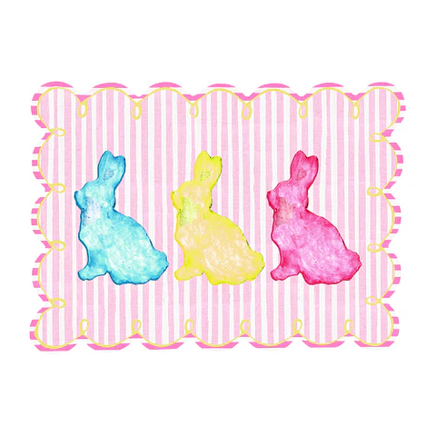 Set 4 Individuales Easter Bunny Kids - Ediciones de Mesa 