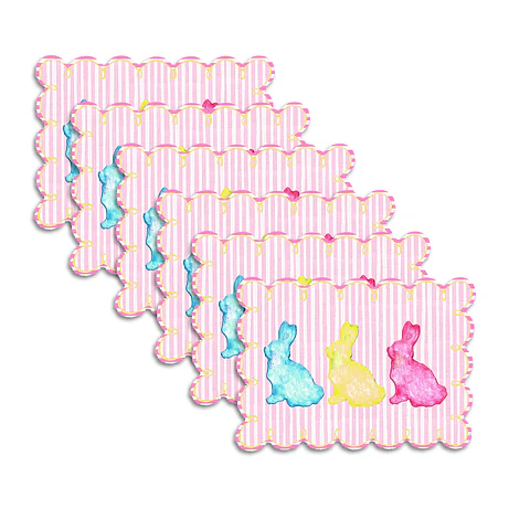 Set 6 Individuales Easter Bunny Kids - Ediciones de Mesa 