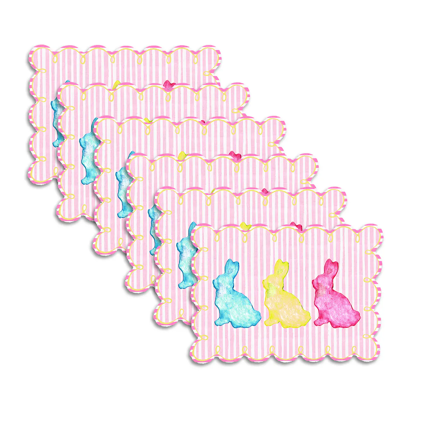 Set 6 Individuales Easter Bunny Kids - Ediciones de Mesa  1