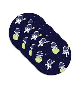 Set 4 Individuales Redondo Galaxy Adventure