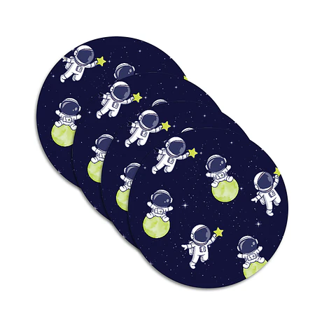 Set 4 Individuales Redondo Galaxy Adventure - Ediciones de Mesa 