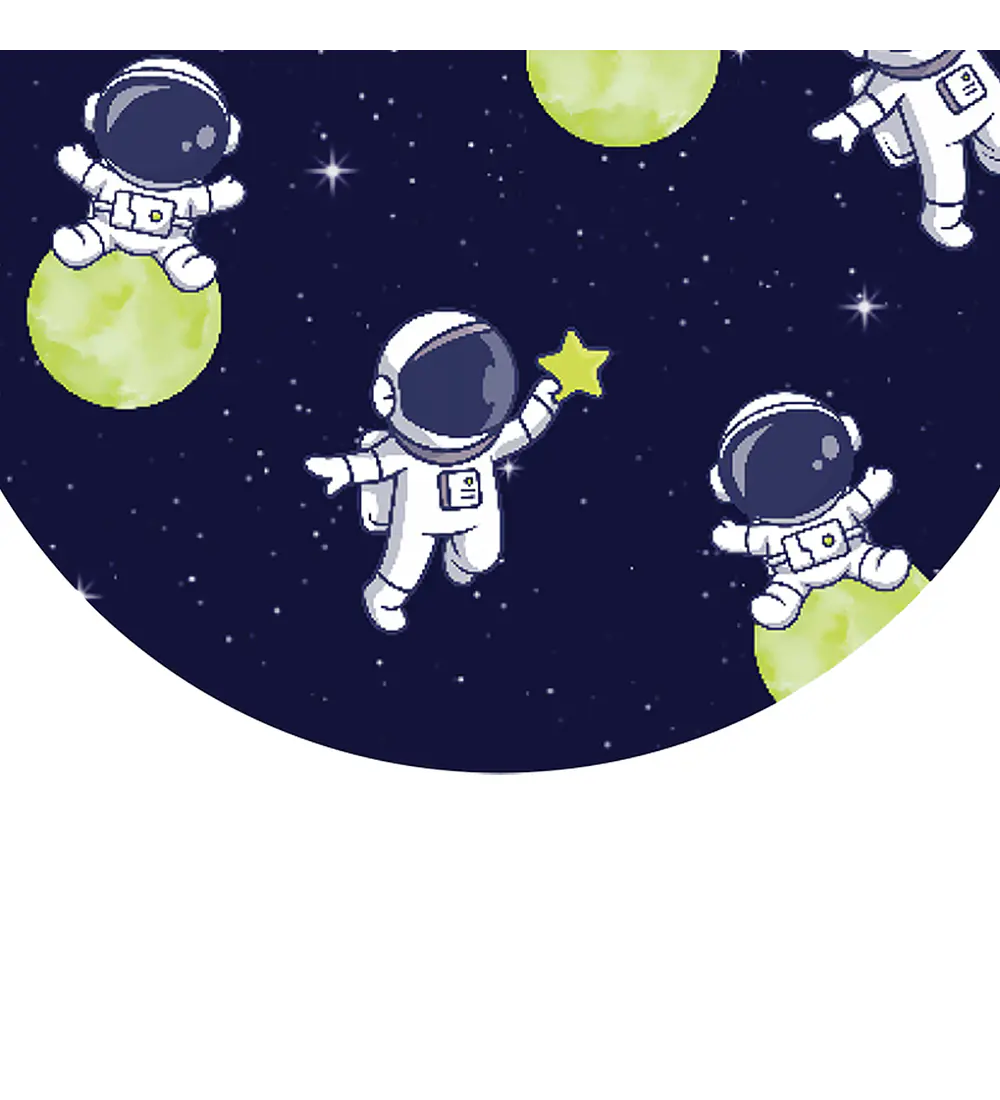 Set 6 Individuales Redondo Galaxy Adventure