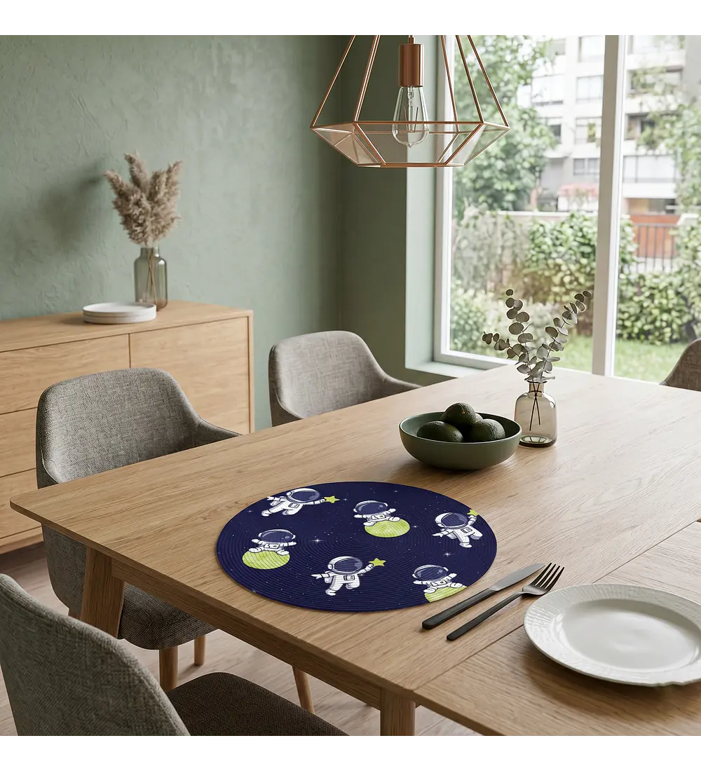 Set 6 Individuales Redondo Galaxy Adventure