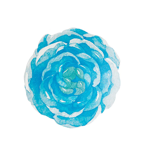 Set 4 Individuales Redondo Blue Bloom - Ediciones de Mesa 