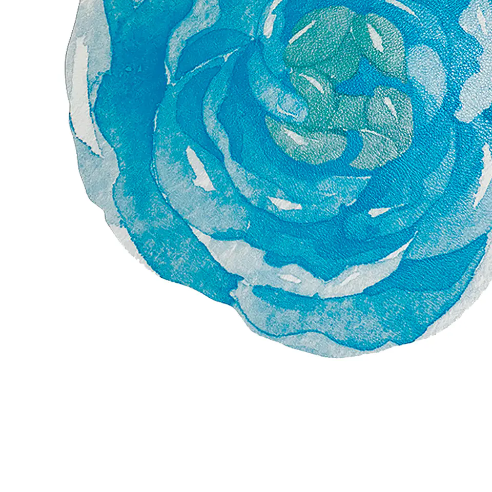 Set 6 Individuales Redondo Blue Bloom - Ediciones de Mesa  3