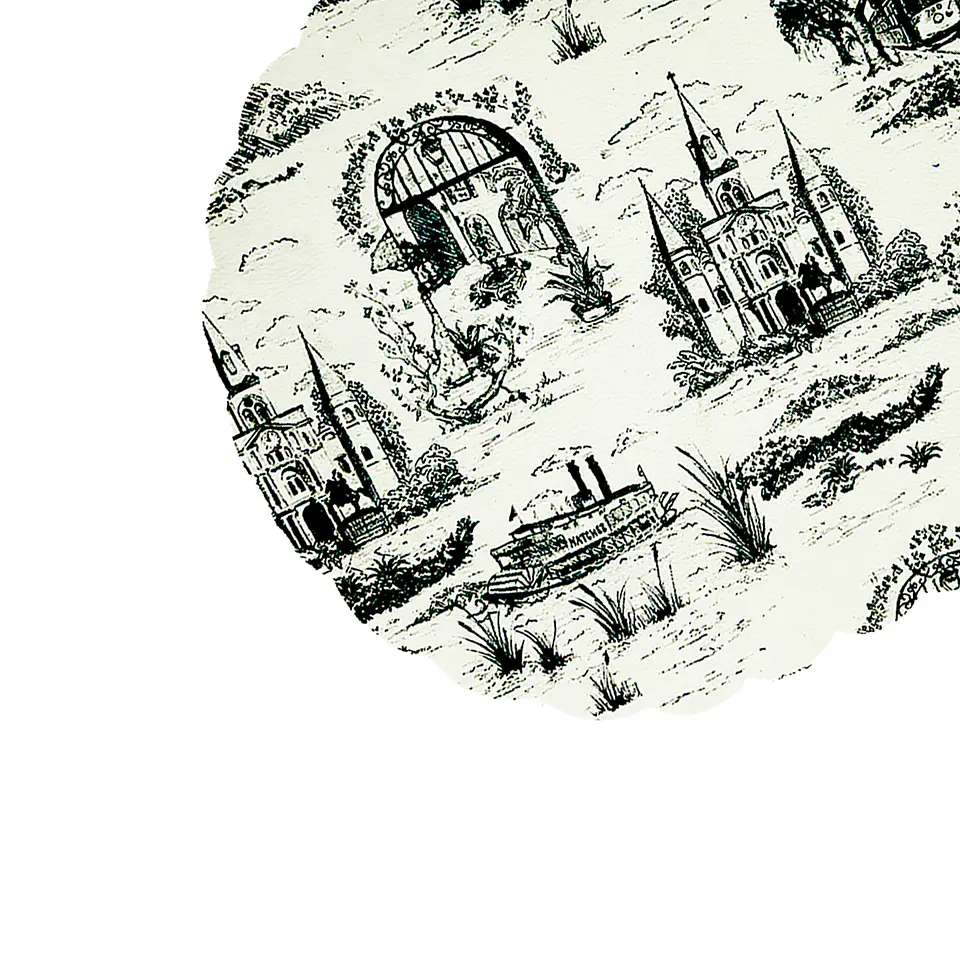 Set 6 Individuales Vintage Scenery Oval - Ediciones de Mesa  3
