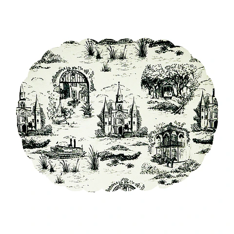 Set 6 Individuales Vintage Scenery Oval - Ediciones de Mesa 