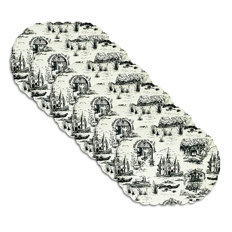 Set 6 Individuales Vintage Scenery Oval - Ediciones de Mesa 