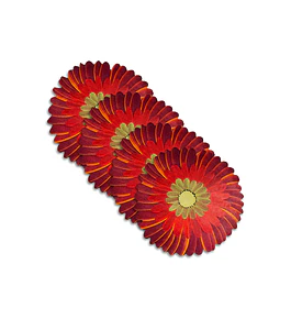 Set 4 Individuales Red Blossom Studio