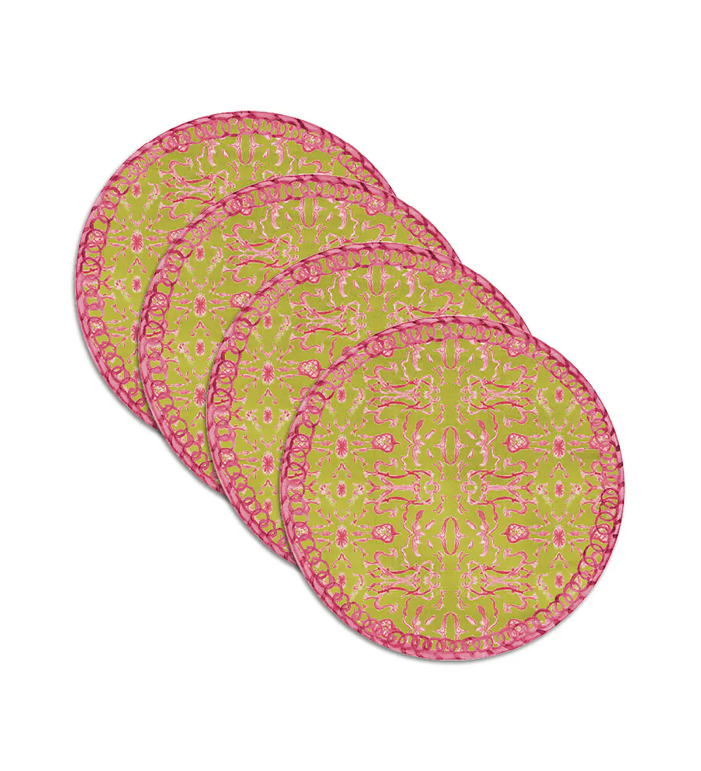 Set 4 Individuales Olive Bloom Garden