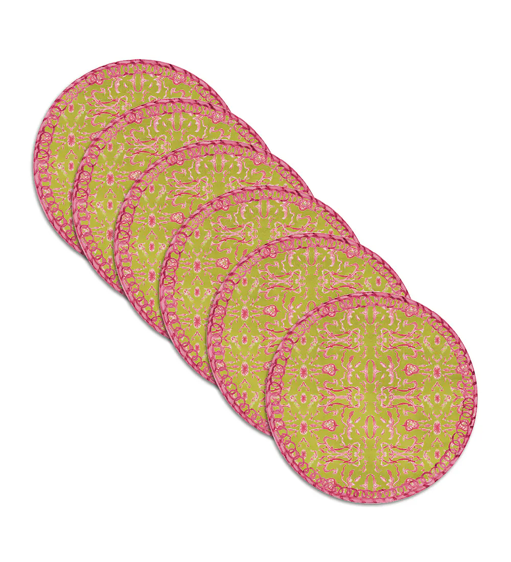 Set 6 Individuales Olive Bloom Garden