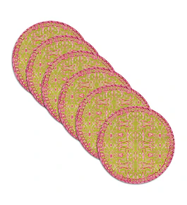 Set 6 Individuales Olive Bloom Garden