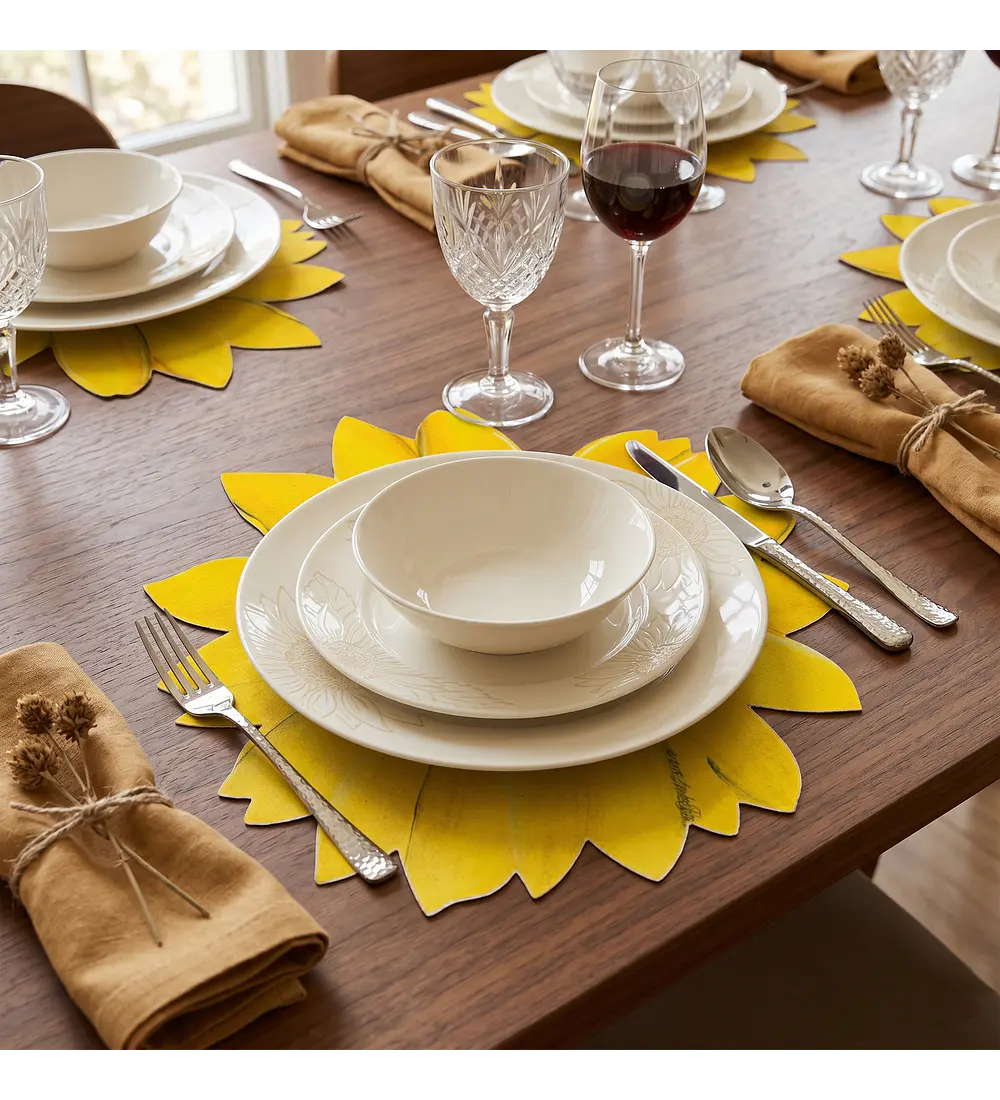 Set 6 Individuales Girasol Sunlight Bloom 