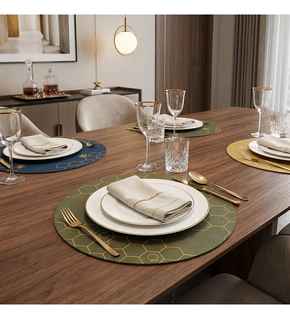 Set 4 Individuales Trama Apícola