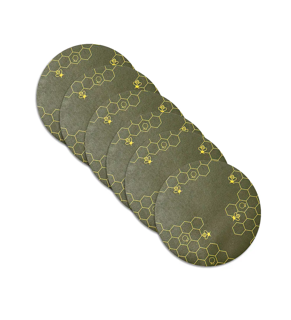 Set 6 Individuales Trama Apícola