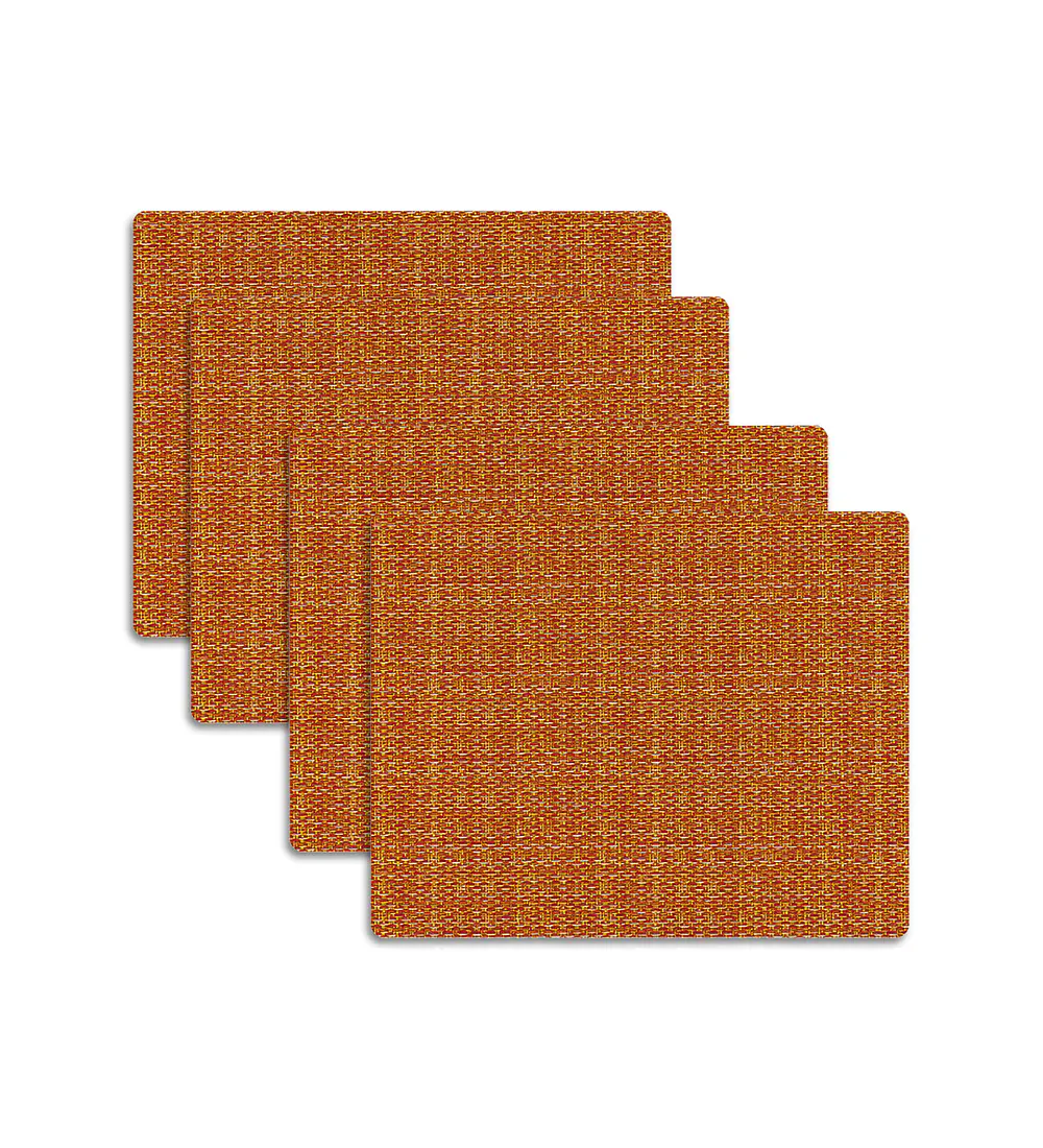  Set 4 Individuales Terracota Trama