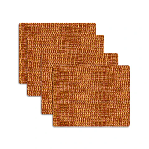  Set 4 Individuales Terracota Trama - Ediciones de Mesa
