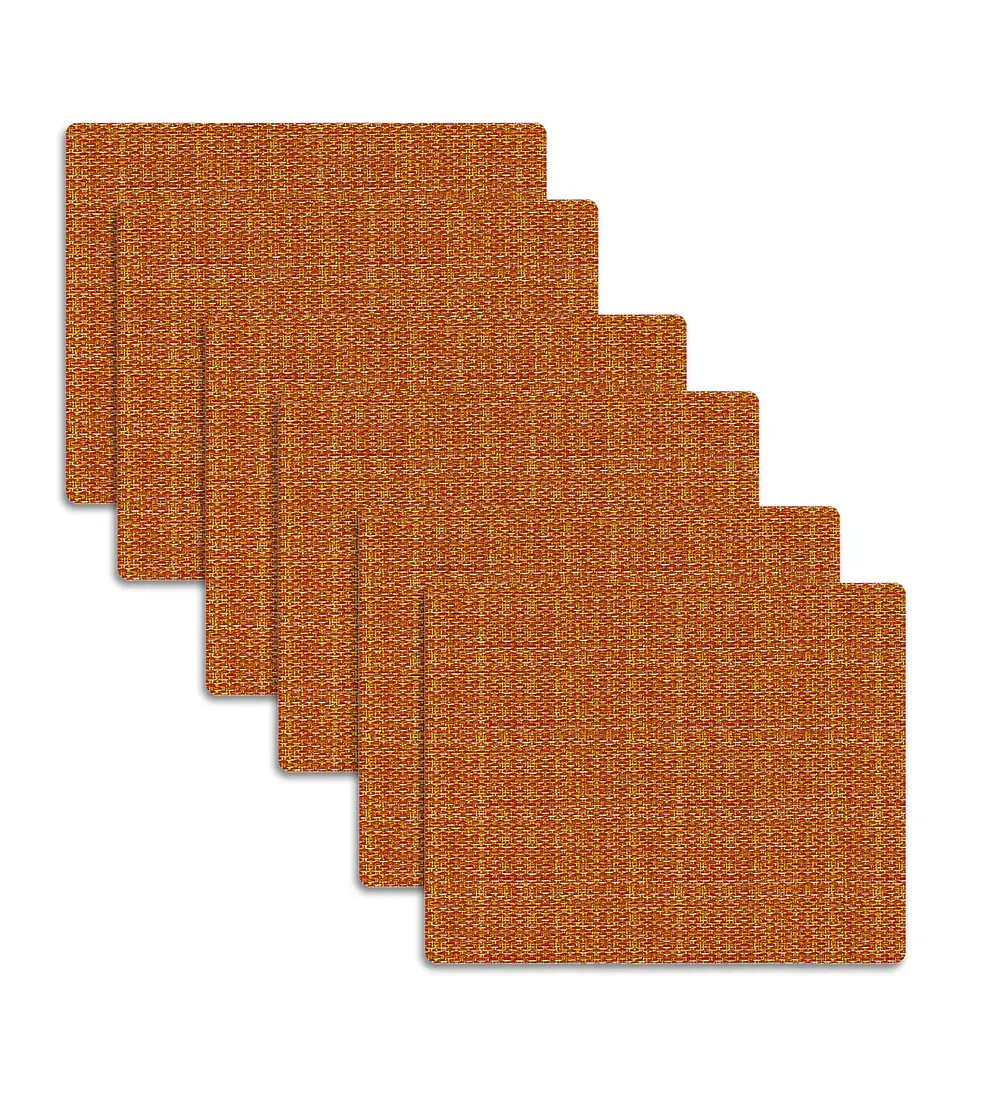  Set 6 Individuales Terracota Trama