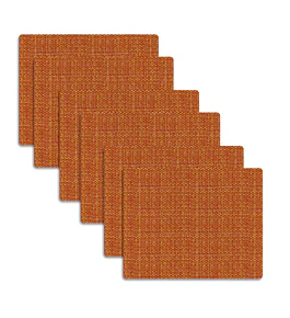  Set 6 Individuales Terracota Trama