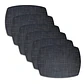 Set 6 Individuales Blue Deep Trama Curvo - Ediciones de Mesa - Miniatura 1
