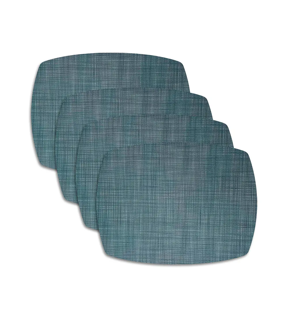 Set 4 Individuales Steel Trama Curvo