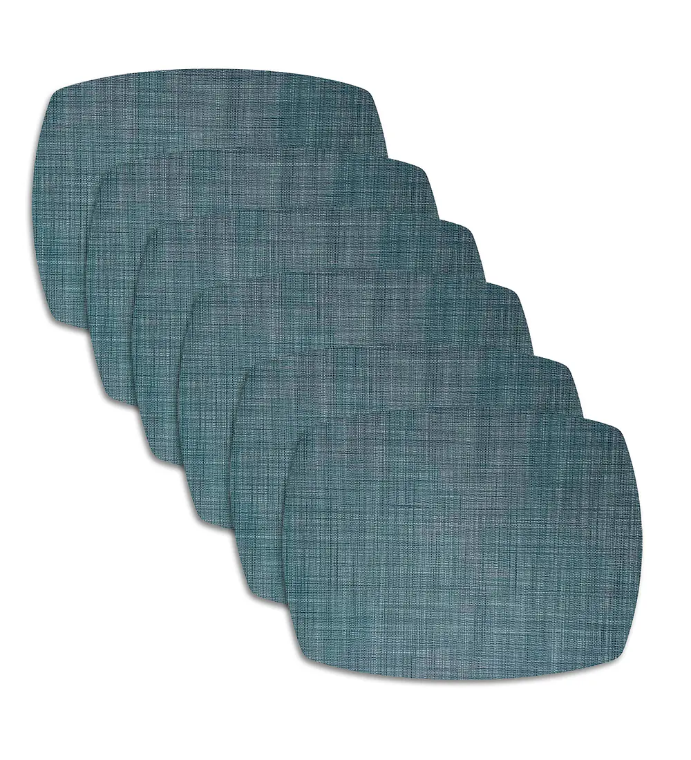 Set 6 Individuales Steel Trama Curvo