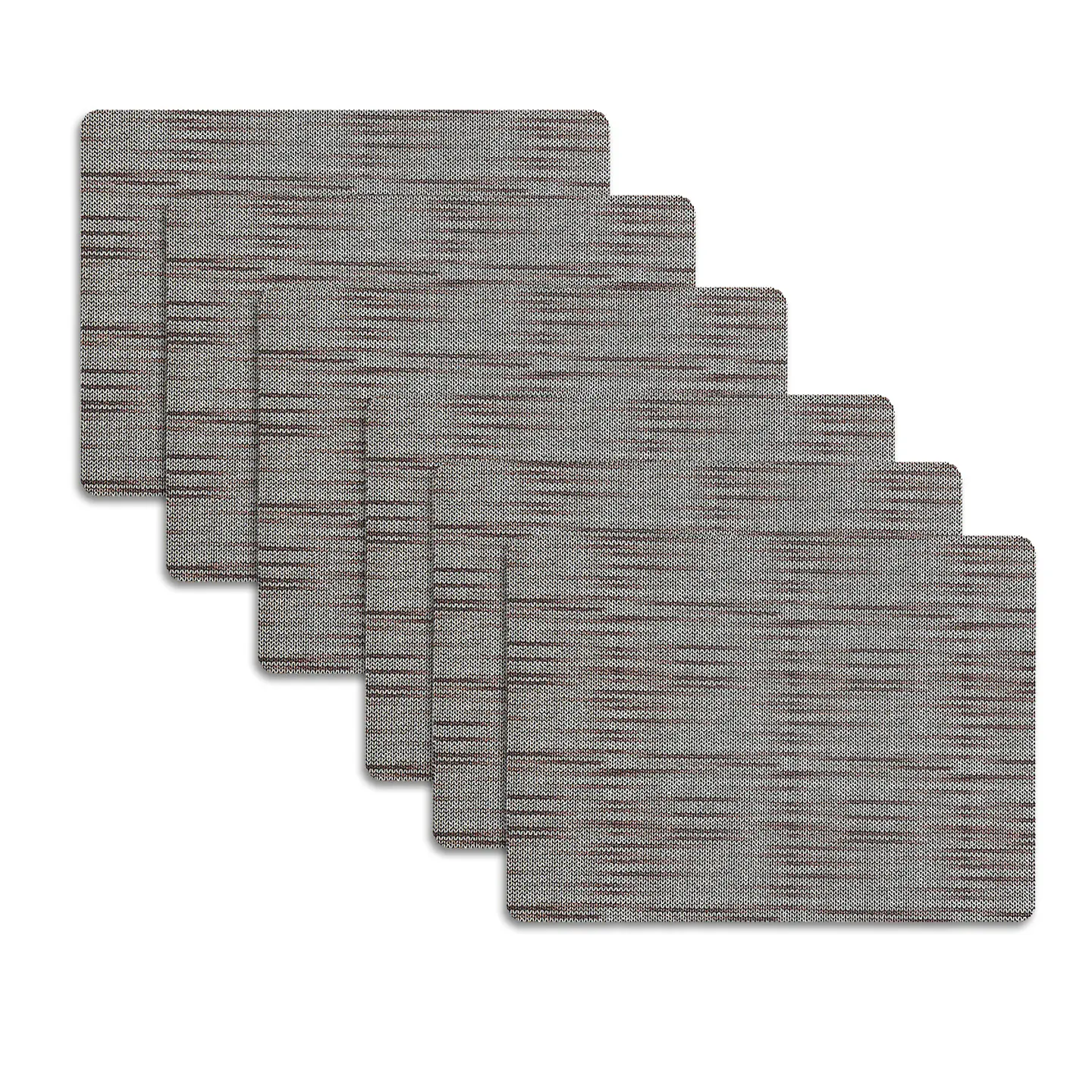 Set 6 Individuales Prisma Ceniza - Ediciones de Mesa 1