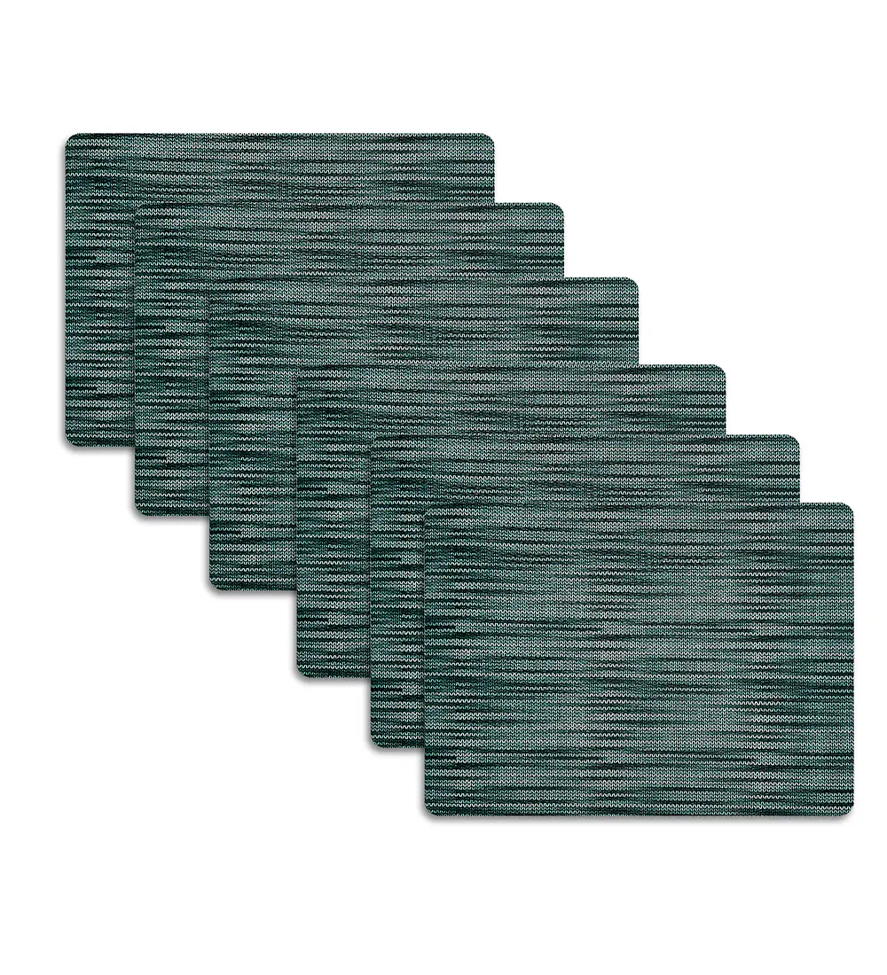 Set 6 Individuales Prisma Esmeralda 