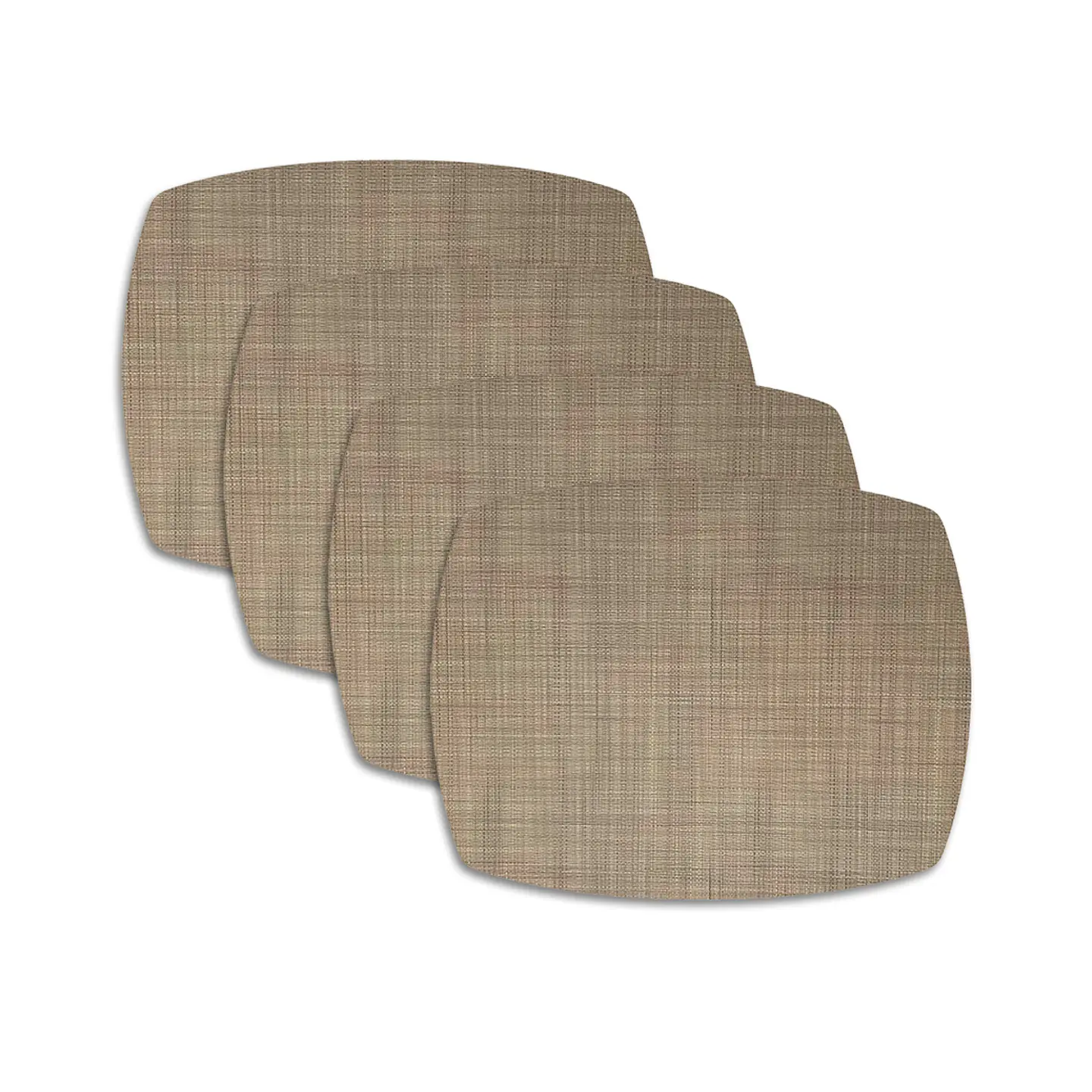 Set 4 Individuales Trama Curvo Greige - Ediciones de Mesa 1
