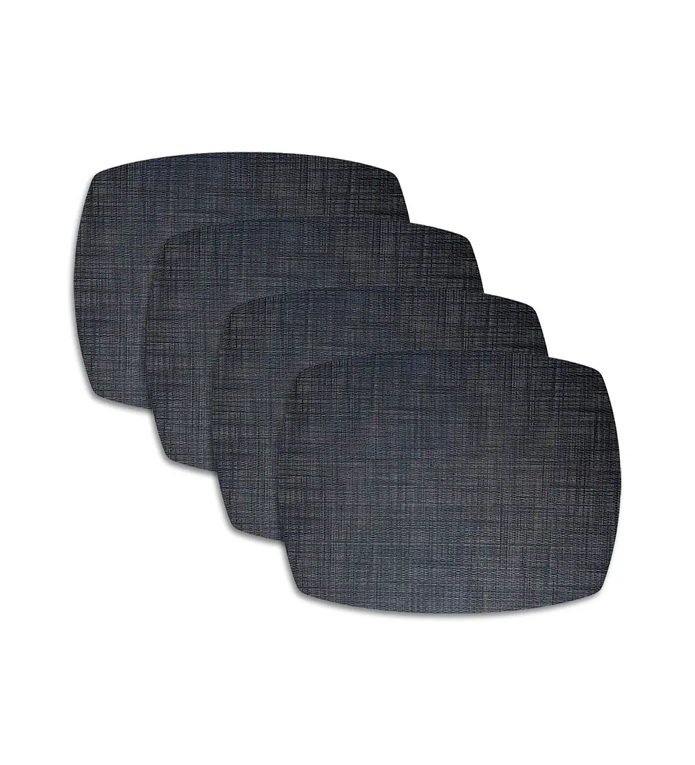 Set 4 Individuales Trama Curvo Midnight