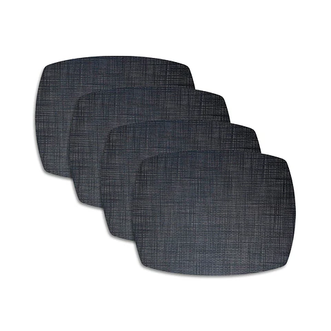 Set 4 Individuales Trama Curvo Midnight - Ediciones de Mesa