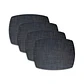Set 4 Individuales Trama Curvo Midnight - Ediciones de Mesa - Miniatura 1