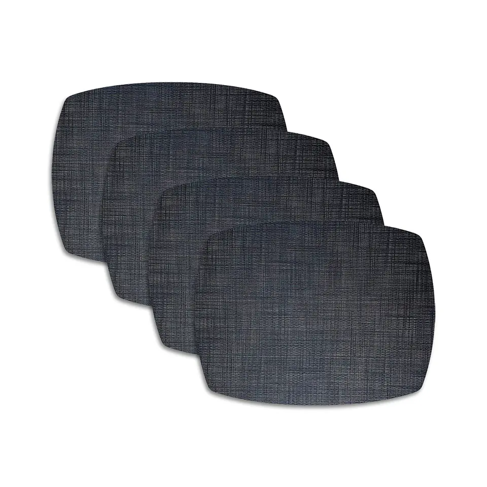 Set 4 Individuales Trama Curvo Midnight - Ediciones de Mesa 1