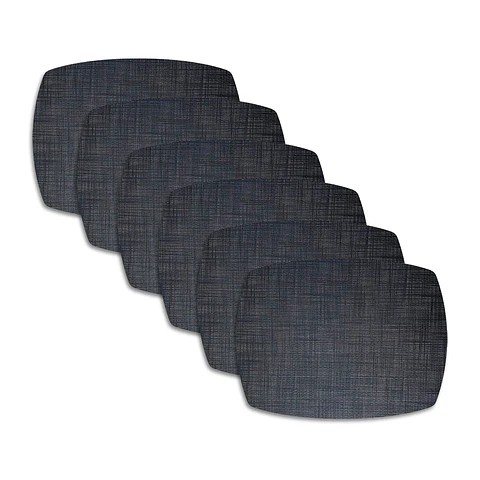 Set 6 Individuales Trama Curvo Midnight - Ediciones de Mesa