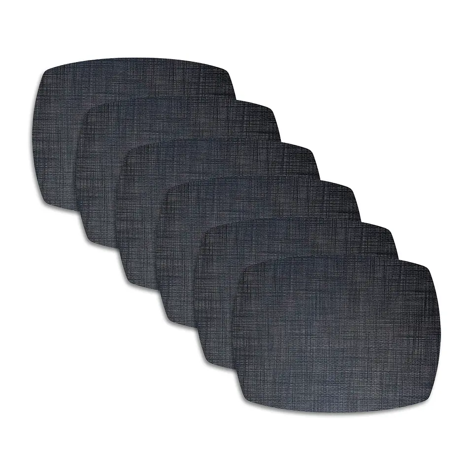 Set 6 Individuales Trama Curvo Midnight - Ediciones de Mesa 1