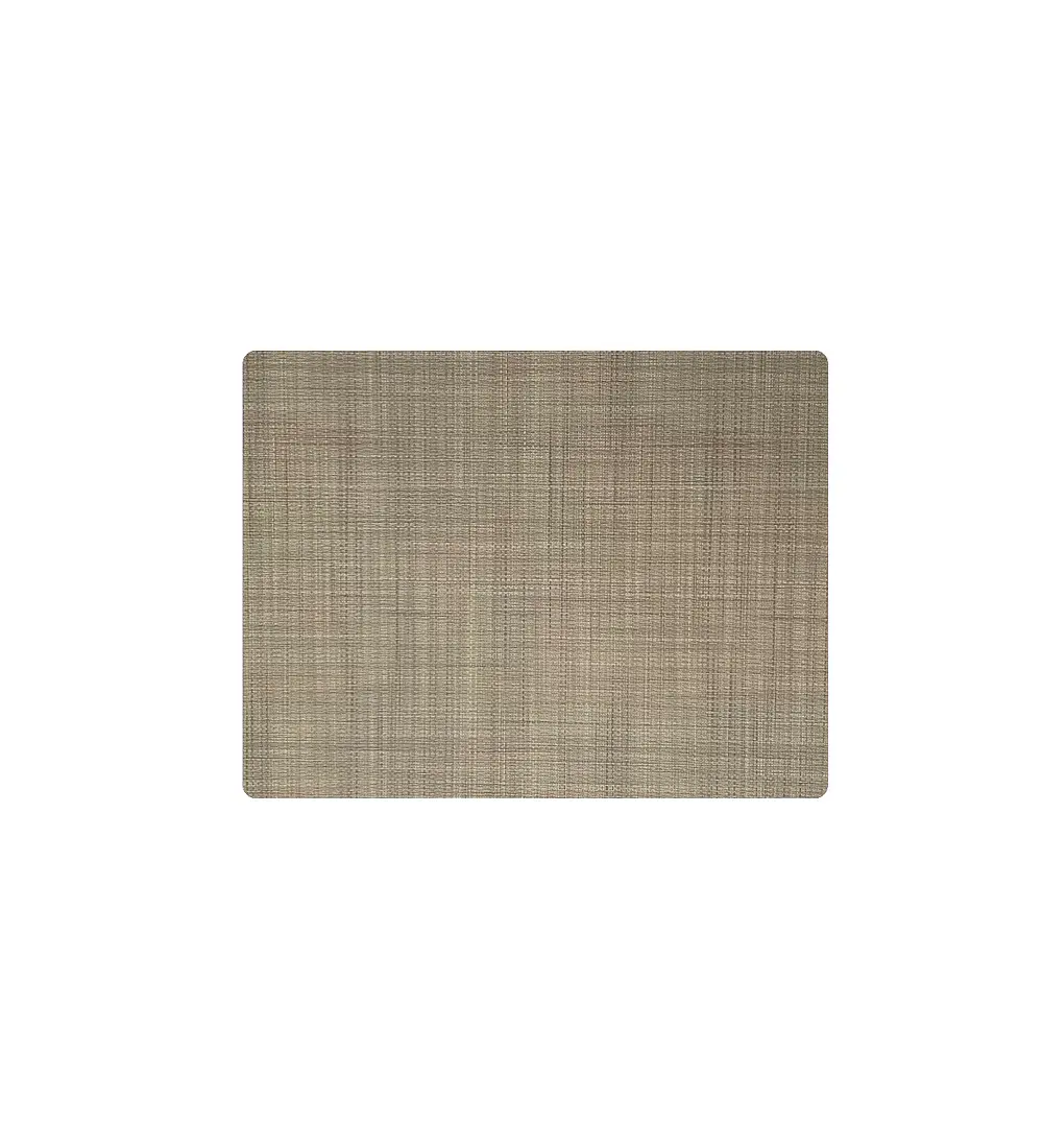 Set 4 Individuales Trama Rectangular Greige