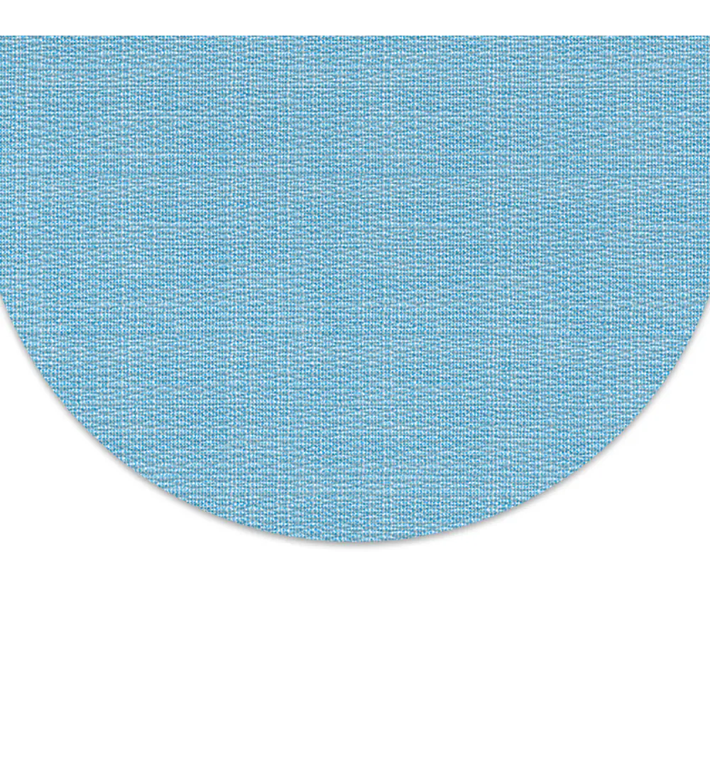 Set 6 Individuales Trama Redondo Celeste