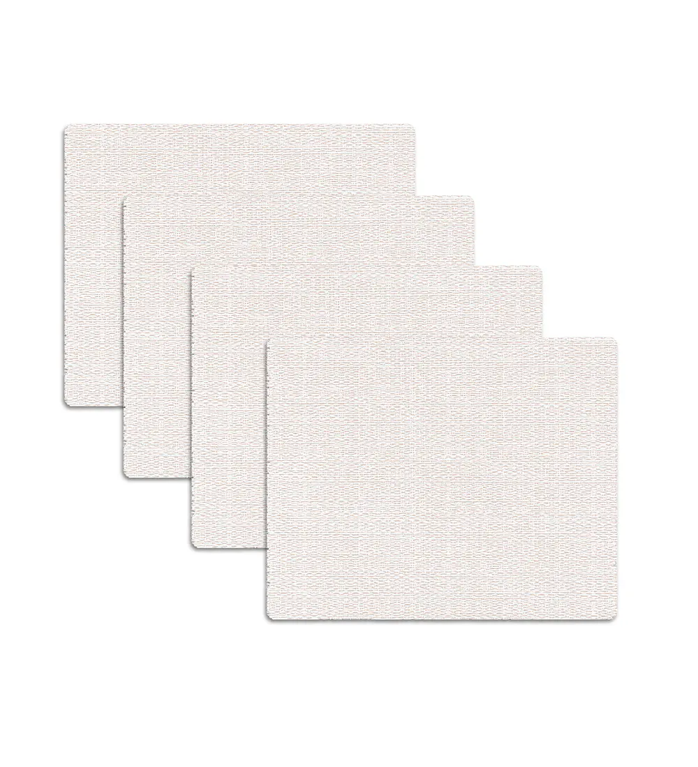Set 4 Individuales Rectangular Estuco