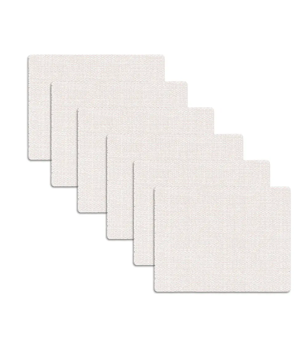 Set 6 Individuales Rectangular Estuco