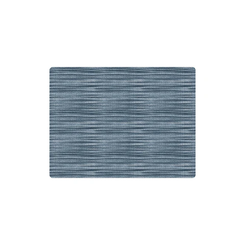 Set 4 Individuales Trama Rectangular Prisma Petróleo - Ediciones de Mesa