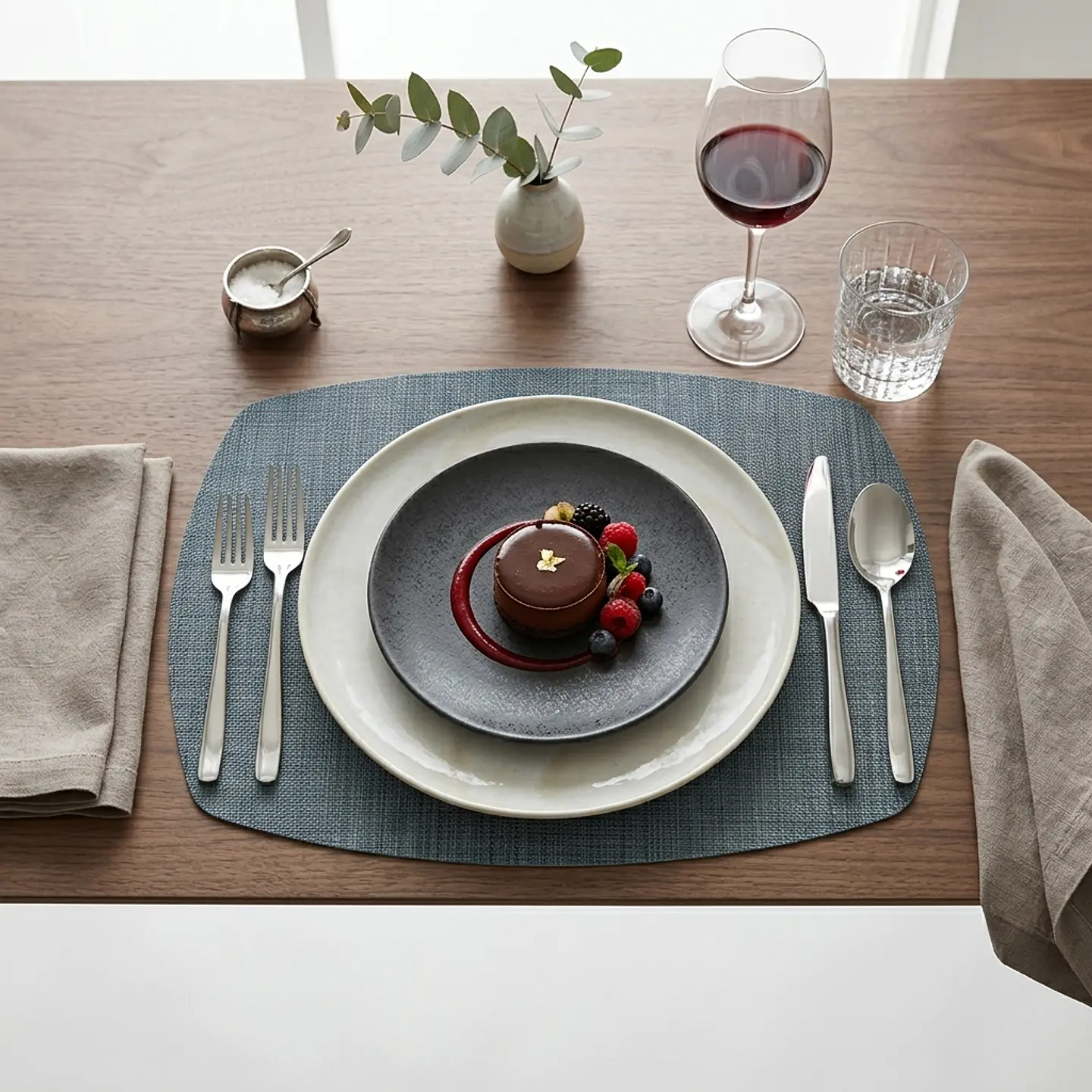Set 6 Individuales Steel Trama Curvo - Ediciones de Mesa 4
