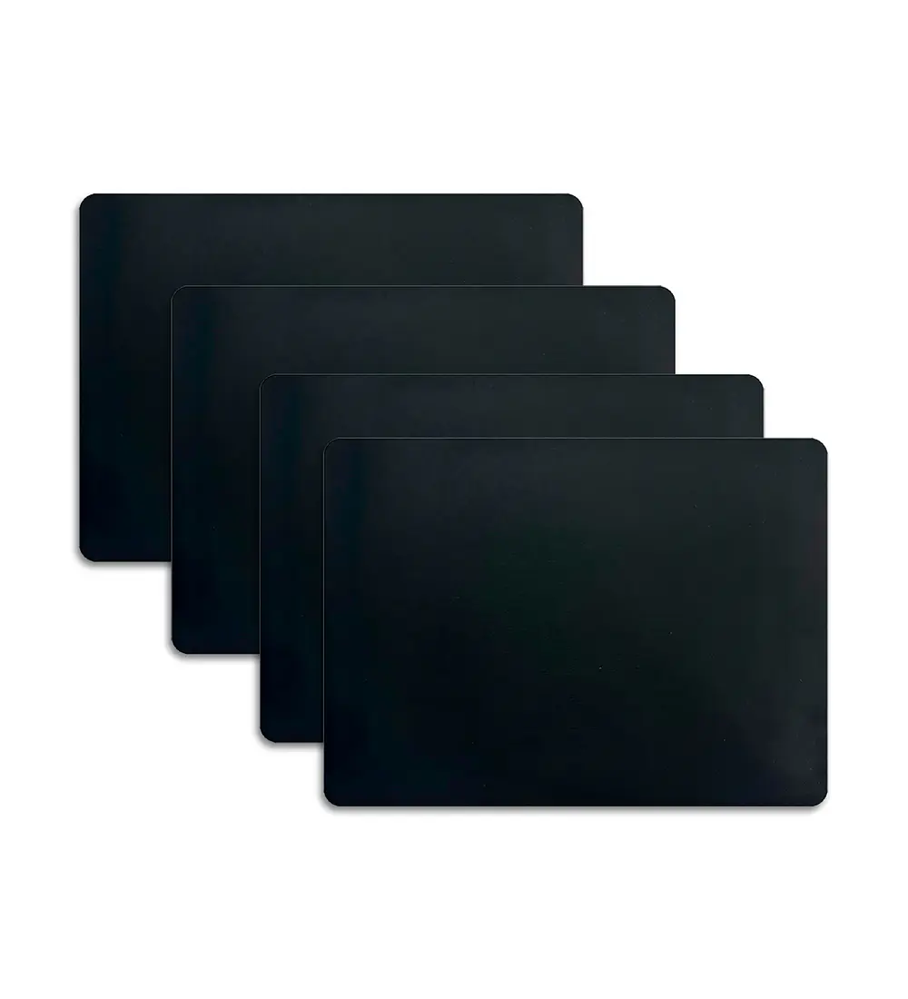 Set 4 Individuales Rectangular Obsidiana - Ediciones de Mesa